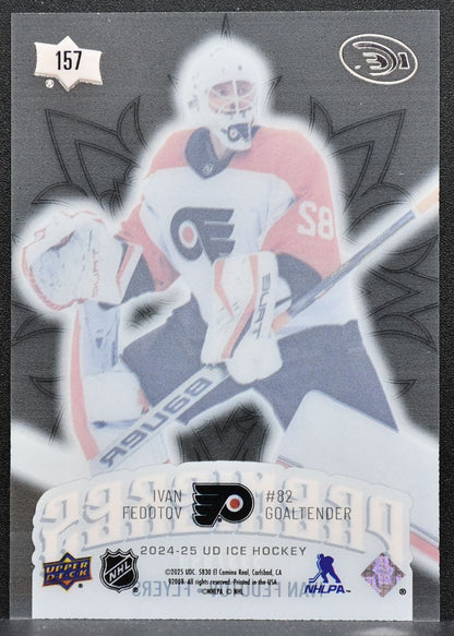 2024-25 Upper Deck Ice Premieres Ivan Fedotov 157 Flyers RC 593/999 1426
