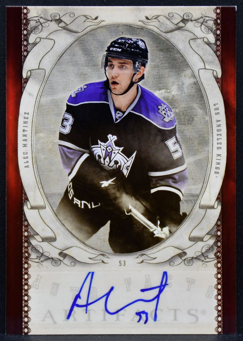 2010-11 Upper Deck Artifacts Autofacts Alec Martinez AF-MA Kings Auto 5729