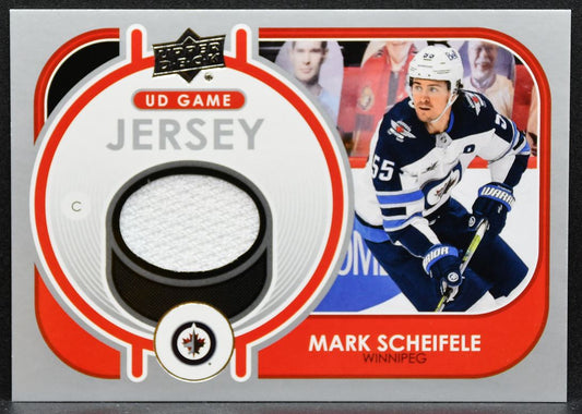 2021-22 Upper Deck UD Game Jersey Mark Scheifele 61 Winnipeg Jets Jersey 6470