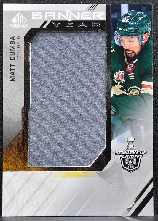 2021-22 SPGU 2021 Stanley Cup Playoffs Banner Year Relics Dumba Jersey 6361