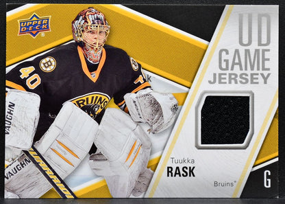 2011-12 Upper Deck Series 1 UD Game Jerseys Tuukka Rask GJ-TR Bruins Jersey 1632
