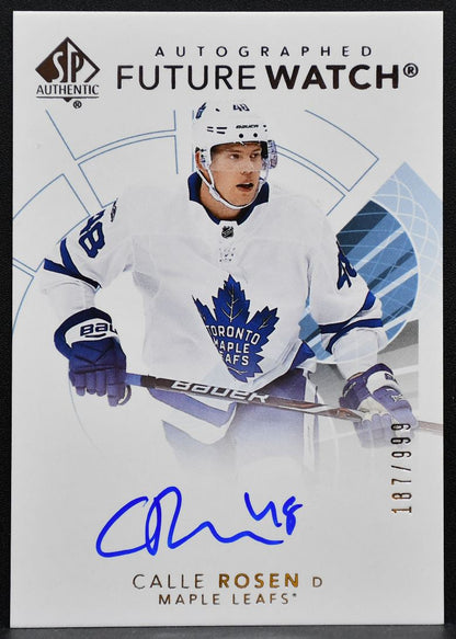 2017-18 SP Authentic Future Watch Auto Calle Rosen RC Auto 187/999 8285