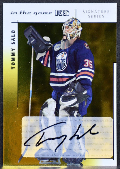 2004-05 In The Game Used Signature Series Tommy Salo A-TSA Auto 3870
