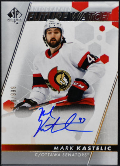2022-23 SP Auth Future Watch Kastelic Ottawa Senators RC Auto /999 6598