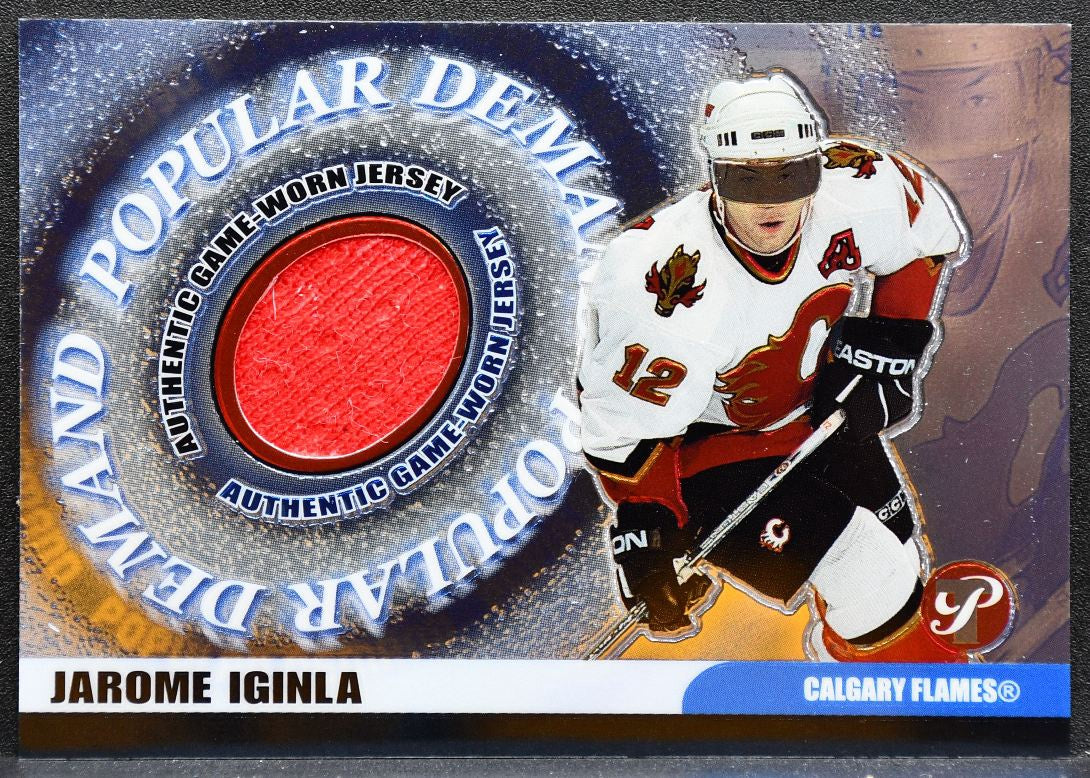 2003-04 Topps Pristine Popular Demand Relics Jarome Iginla Flames Jersey 2769