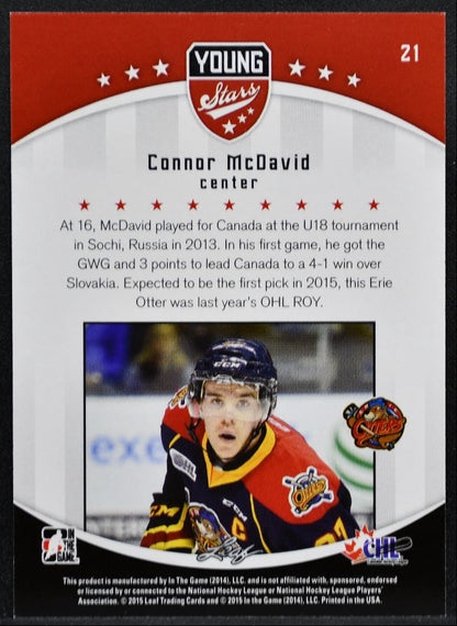 2015-16 In The Game Young Stars Connor McDavid 21 Erie Otters 7703