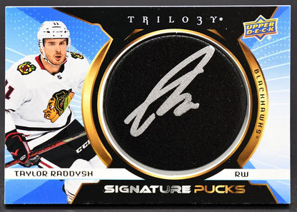 2023-24 UD Trilogy Taylor Raddysh SP-TR Chicago Blackhawks Auto