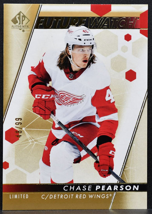 2022-23 SP Authentic Future Watch Chase Pearson 137 Red Wings RC 48/99 5807