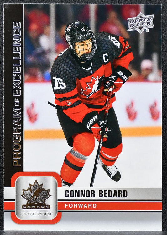 2023-24 Upper Deck Program of Excellence Connor Bedard 2 Chicago Blackhawks 8199