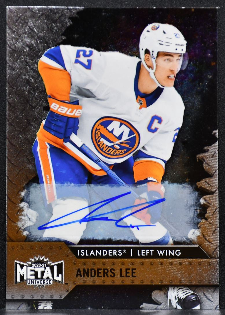 2020-21 Skybox Metal Universe Autographs Anders Lee 65 Auto 5003