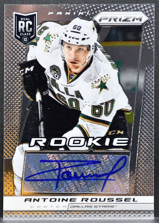 2013-14 Panini Prizm Rookie Autographs Antoine Roussel A-AR Stars Auto 9532