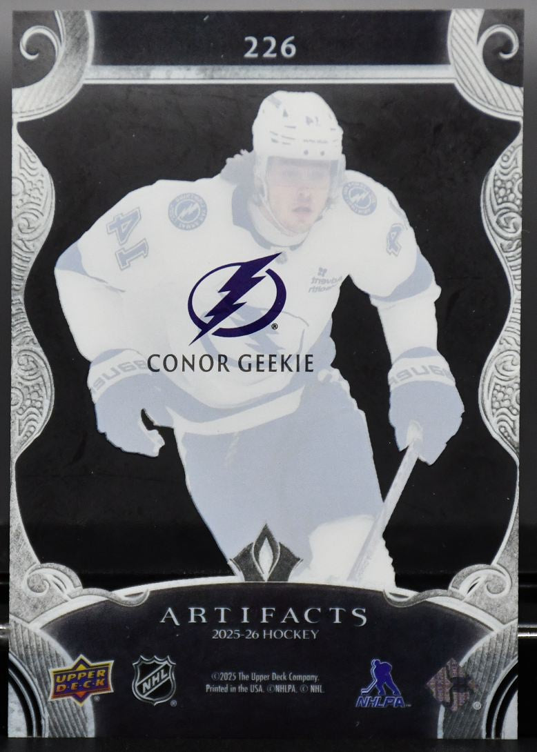 2025-26 UD Artifacts Update - Clear Cut Rookies Conor Geekie 226 RC