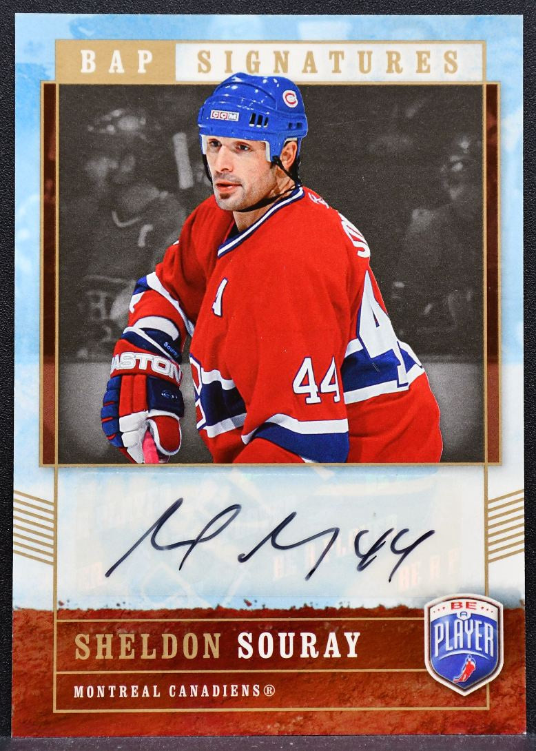 2006-07 Upper Deck BAP Signatures Sheldon Souray SO Montreal Canadiens Auto 2398