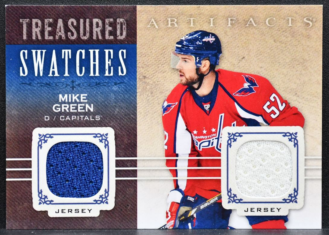 2014-15 UD Artifacts Treasured Swatches Jerseys Blue Mike Green Jersey 4713