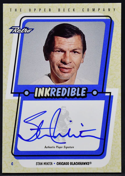 1999-00 UD Retro Inkredible Stan Mikita SM Auto