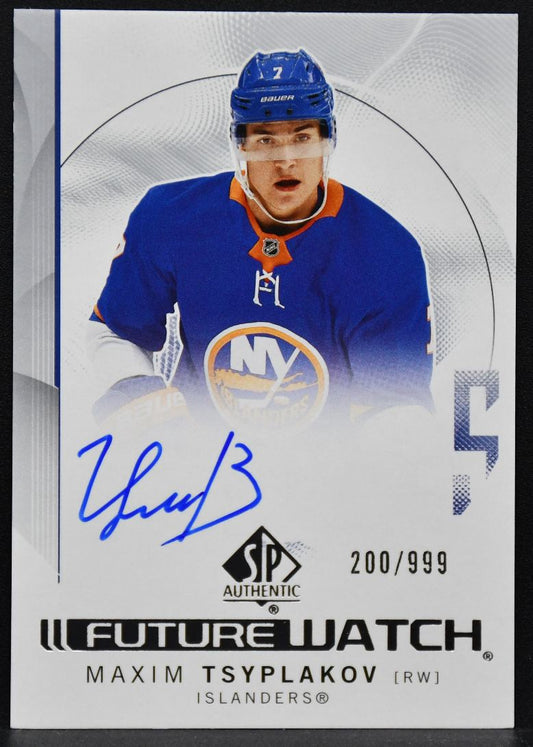24-25 SP Authentic Future Watch Auto Maxim Tsyplakov Islanders RC Auto 200/999 5877