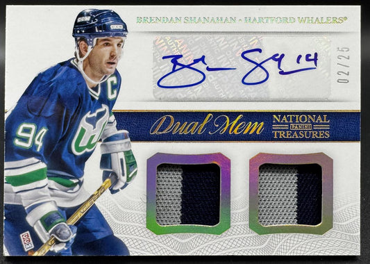 2013-14 Panini Dual Memorabilia Prime Brendan Shanahan Hartford Auto /25 Jersey