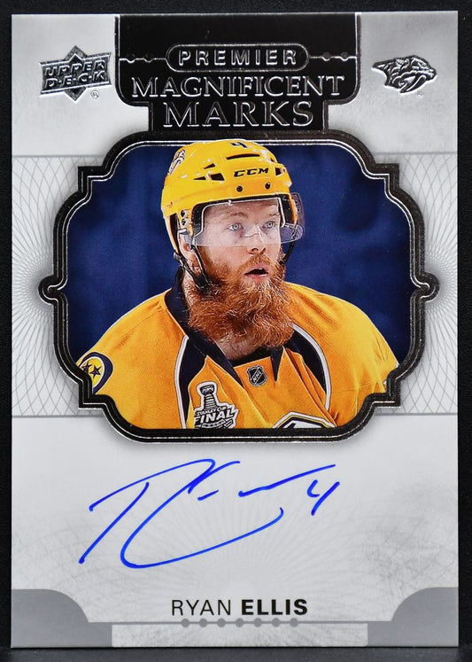 2017-18 UD Premier Magnificent Marks Autographs Ryan Ellis MM-RE Auto
