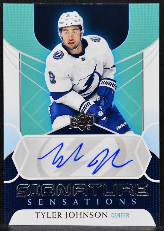 2020-21 UD Series 1 Signature Sensations Tyler Johnson SS-TJ Auto