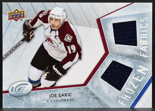 2008-09 Upper Deck Ice Frozen Fabrics Joe Sakic FF-JJ Jersey 9361