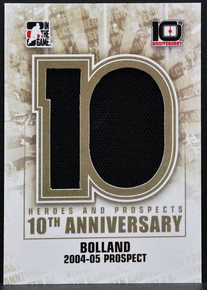 2013-14 In The Game Heroes and Prospects 10th Anniversary Bolland Jersey 5734