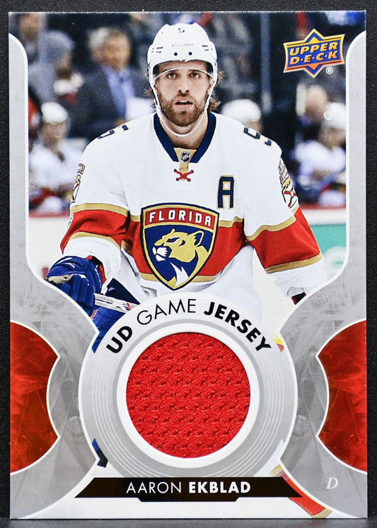 2017-18 Upper Deck Series 1 UD Game Jersey Alexander Edler Canucks Jersey 8681