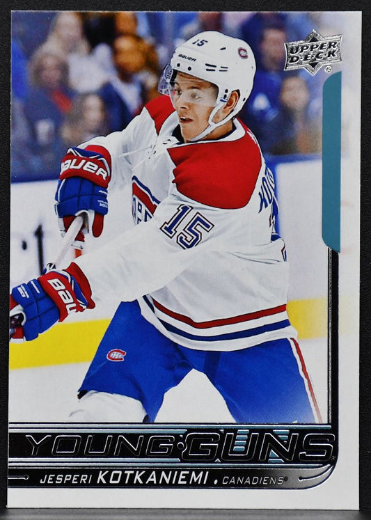 2018-19 UD Series 1 Young Guns Jesperi Kotkaniemi 249 Montreal Canadiens RC 4688