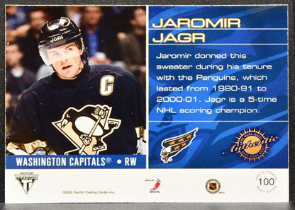 2002-03 Pacific Private Stock Titanium Draft Edition Jaromir Jagr Jersey 9448