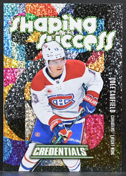 2025-26 UD Credentials Shaping Success Cole Caufield SS-31 Canadiens 2058