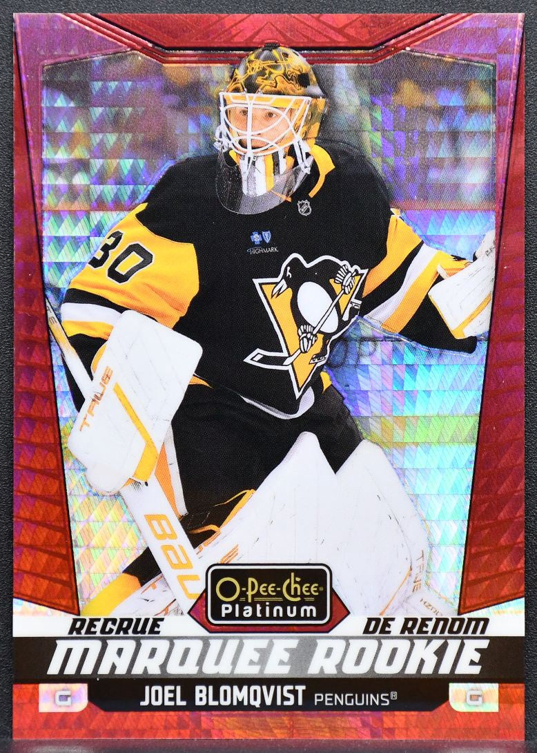 2024-25 OPC Platinum Marquee Red Prism Blomqvist 282 Penguins RC 013/199 8225