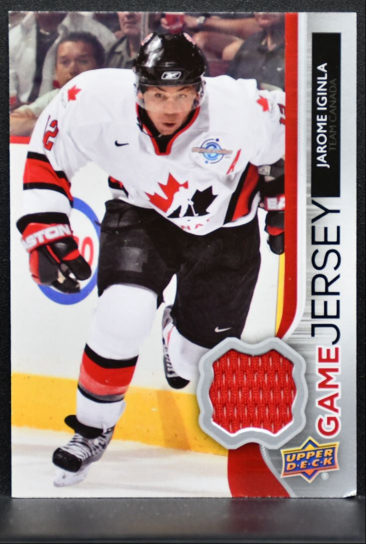 2014-15 Upper Deck Series 2 Game Jerseys Jarome Iginla GJ-JI Canada Jersey 1601
