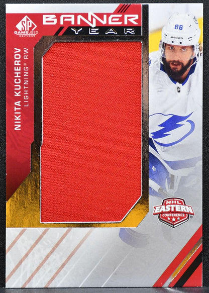 2021-22 SP Game Used East Conf Banner Year Relics Kucherov Jersey 4591