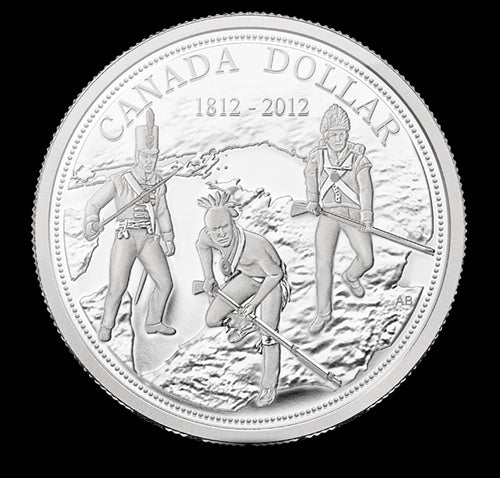 2012 Proof Fine 3/4 oz SIlver Dollar Coin - 200th Anniversary of the War of 1812 (116864)