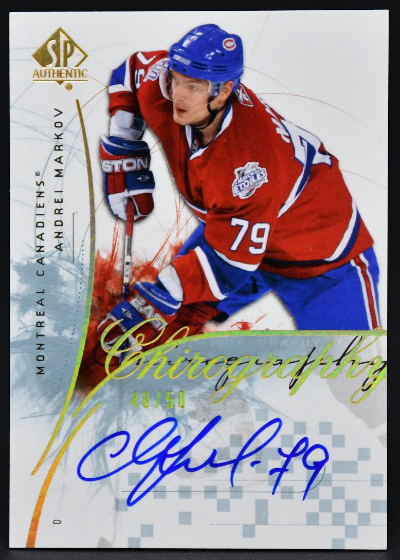 2009-10 SP Authentic Chirography Andrei Markov AM Auto 48/50