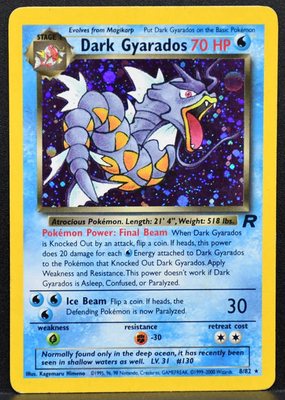 Pokémon Dark Gyarados Team Rocket 8 HP Holofoil English