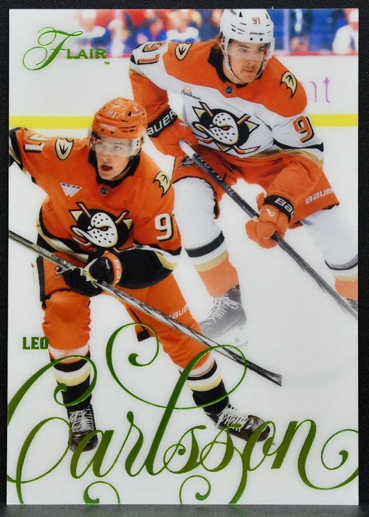 2025-26 Flair Image B Variant Leo Carlsson 1 Anaheim Ducks 123/349 4919