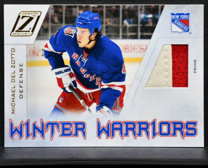 2010-11 Panini Zenith Winter Warriors Materials Prime Del Zotto 29/50 Patch 9288