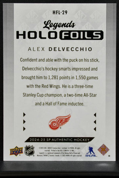 2024-25 SP Authentic Legends Holofoils Alex Delvecchio HFL-29 Wings 9247