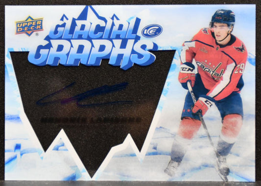 2022-23 Upper Deck Ice Glacial Graphs Hendrix Lapierre GG-HL Capitals Auto 6976