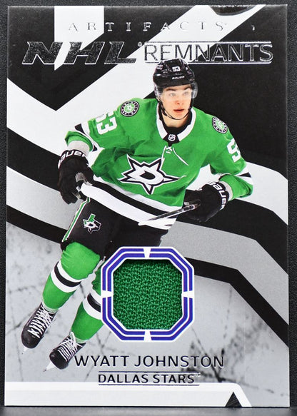 2024-25 UD Artifacts NHL Remnants Wyatt Johnston NR-10 Dallas Stars Jersey 7246