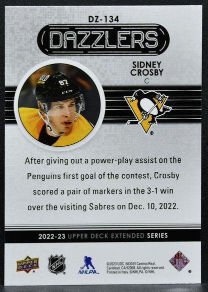 2022-23 Upper Deck Dazzlers Pink Sidney Crosby DZ-134 Pittsburgh Penguins 8953