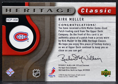 2005-06 SP Game Used Heritage Classic Patch Kirk Muller 11/25 Patch 0288