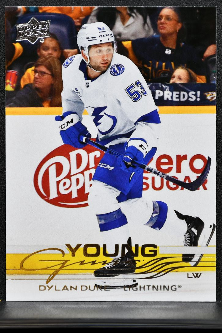 2025-26 Upper Deck Series 1 Young Guns Dylan Duke Tampa Bay Lightning RC 4137