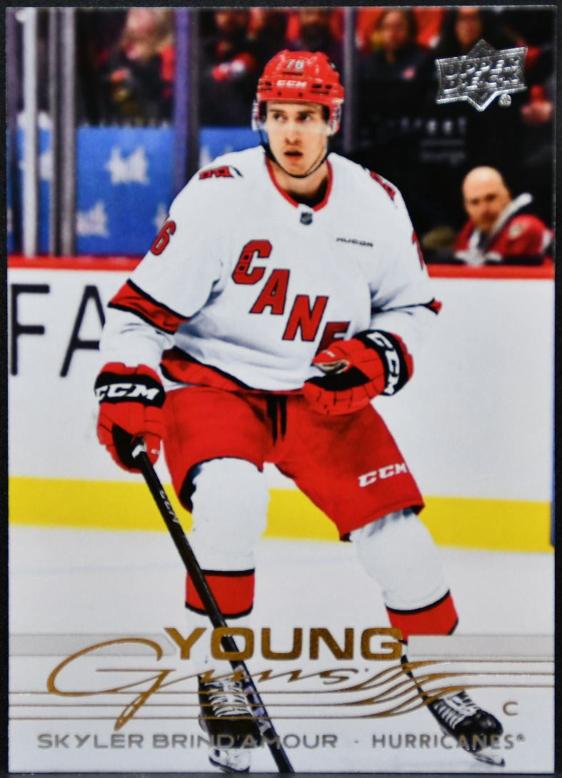 2025-26 UD Series 1 Young Guns Skyler Brind'Amour 247 Hurricanes RC 8592