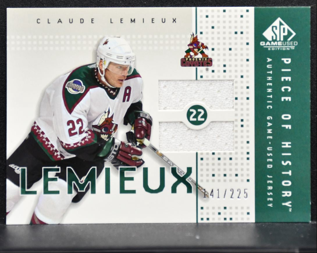 2002-03 SP Game Used Piece of History Lemieux 141/225 Jersey 4022
