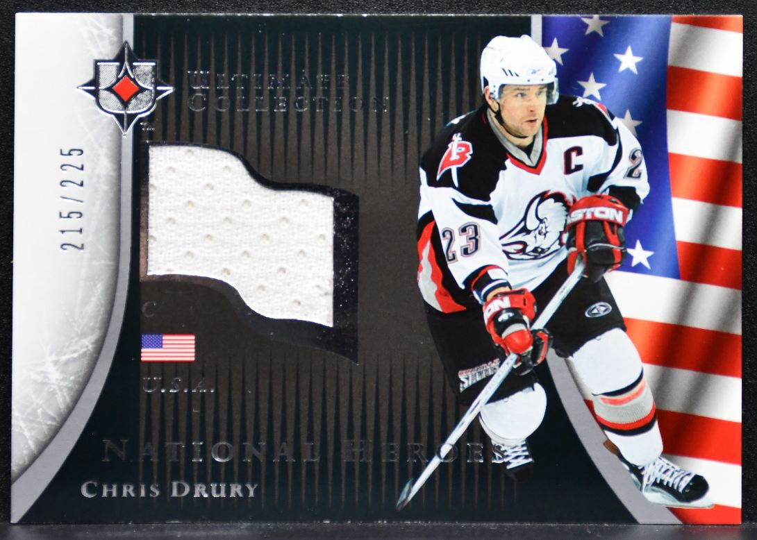2005-06 UD Ultimate Collection National Heroes Jerseys Drury 215/225 Jersey 7591