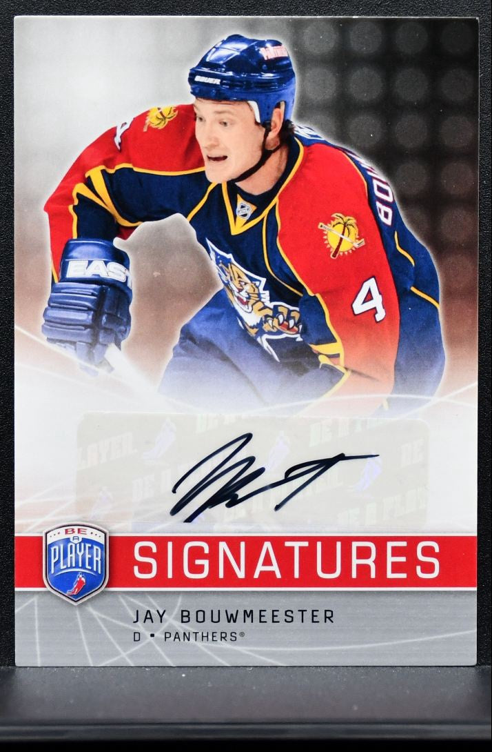 2008-09 Upper Deck Be a Player Signatures Jay Bouwmeester Panthers Auto 0321