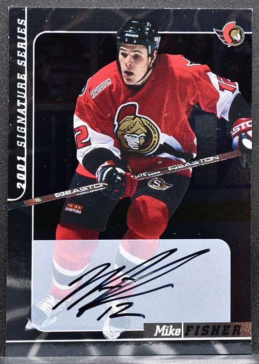 2000-01 Be a Player Signature Series Autographs Mike Fisher Senators Auto 7375