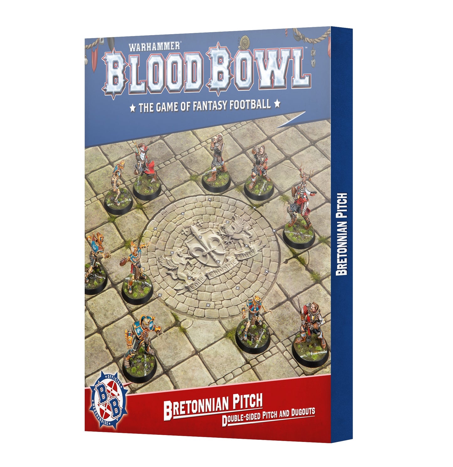 Terrain et abris de l'équipe bretonnienne de Blood Bowl