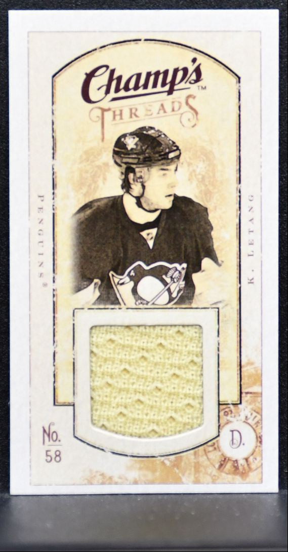 2009-10 Upper Deck Champ's Threads Kristopher Letang MT-KL Penguins Jersey 2110